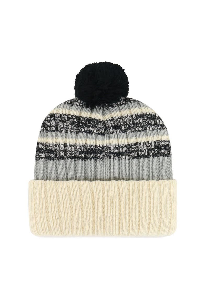 Men's '47 Natural Chicago White Sox Tavern Cuffed Knit Hat with Pom, Alternate, color, Natural