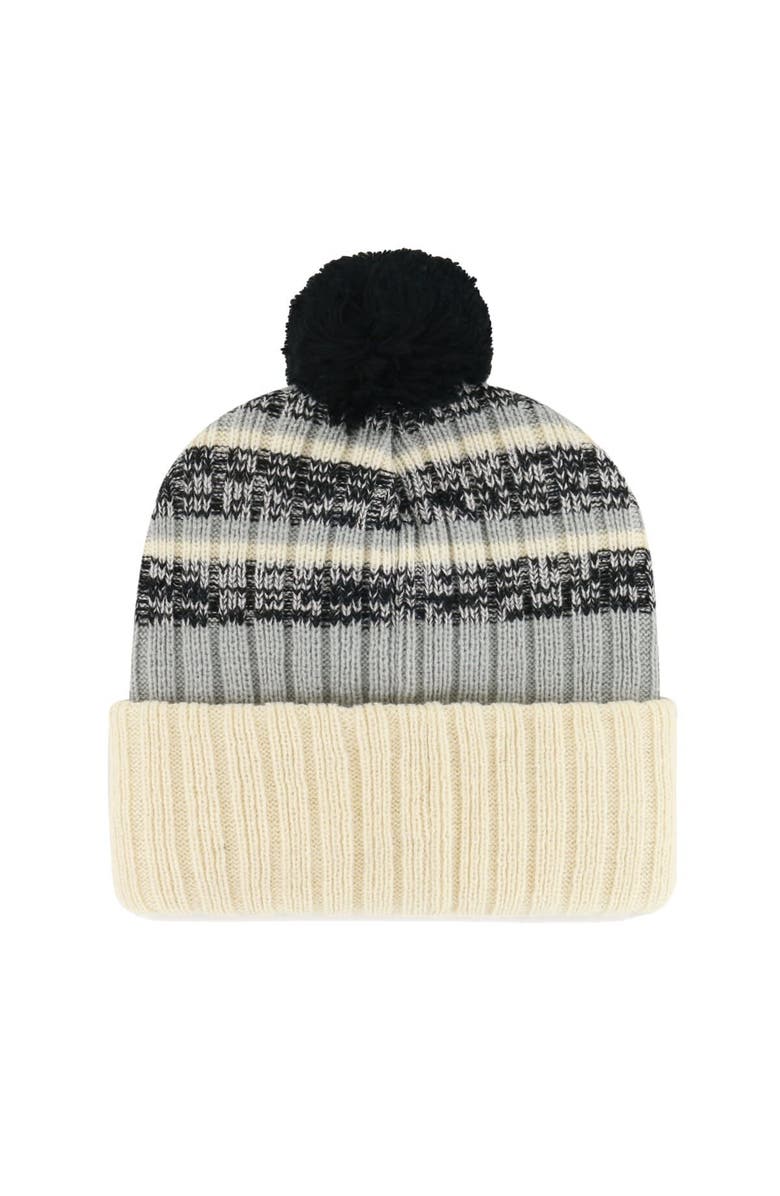 '47 Men's '47 Natural Chicago White Sox Tavern Cuffed Knit Hat with Pom, Alternate, color, Natural