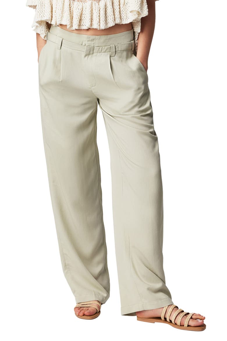 Falling Out Straight Leg Trousers, Main, color, ALFALFA