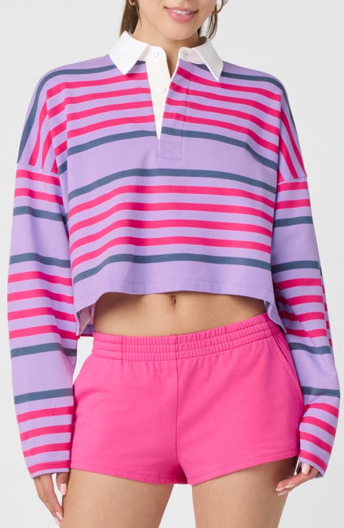 Florence By Mills Crop Rugby Shirt In Purple