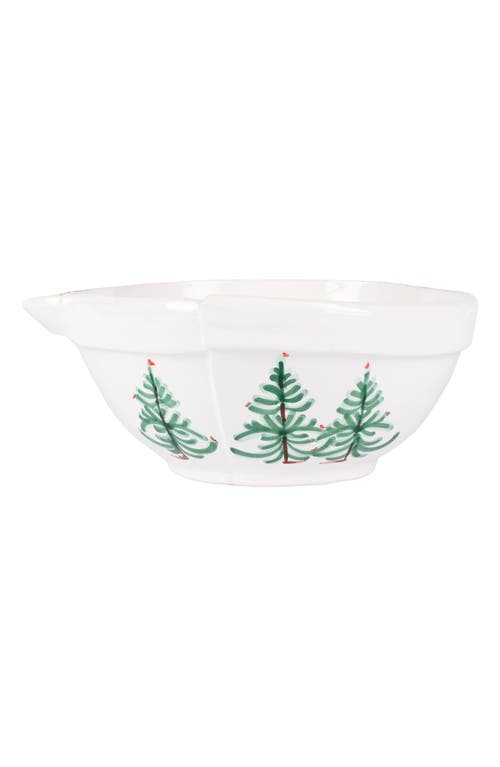 Vietri Lastra Holiday Medium Mixing Bowl In Green