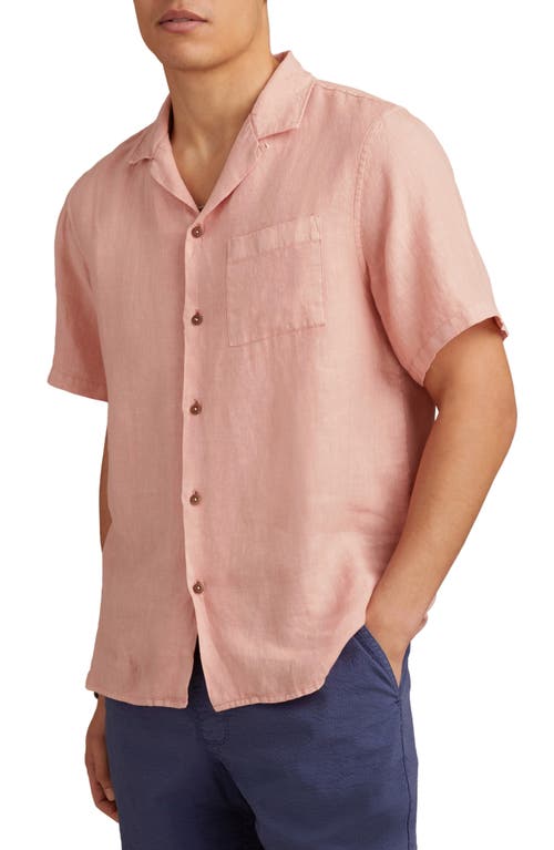 Lucky Brand Slub Linen Camp Shirt