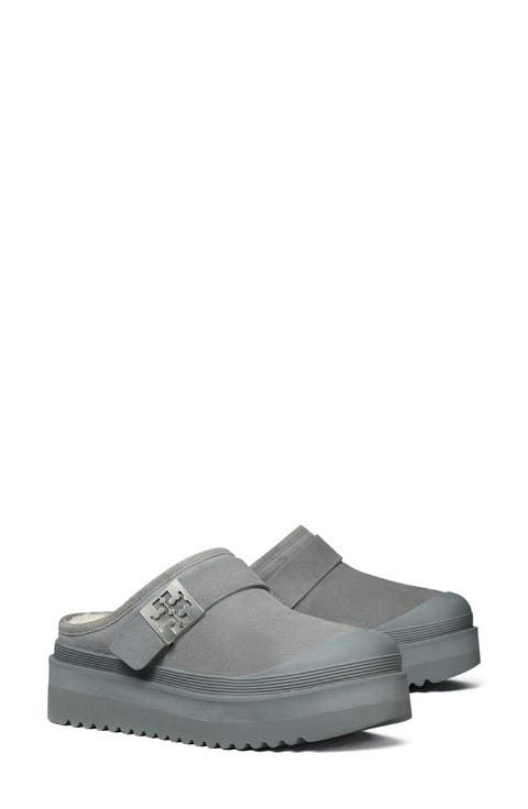 Genuine Shearling Platform Mule