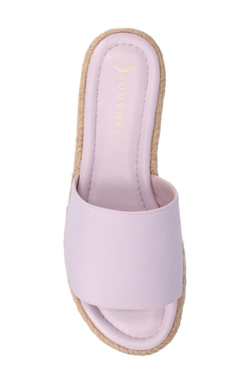 Journee Collection Rosey Wedge Sandal In Lilac
