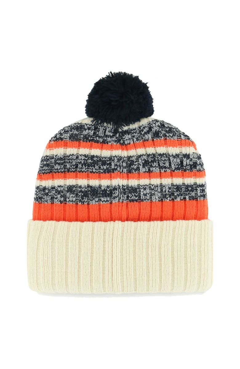 '47 Men's '47 Natural Detroit Tigers Tavern Cuffed Knit Hat with Pom, Alternate, color, 