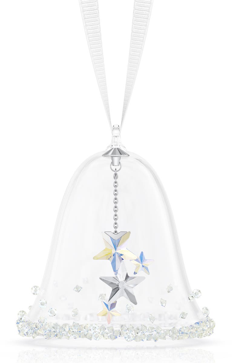 Swarovski Holiday Magic Classic Bell Ornament, Main, color, Clear