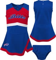 Outerstuff Girls Toddler Royal Buffalo Bills Cheer Captain Dress with Bloomers