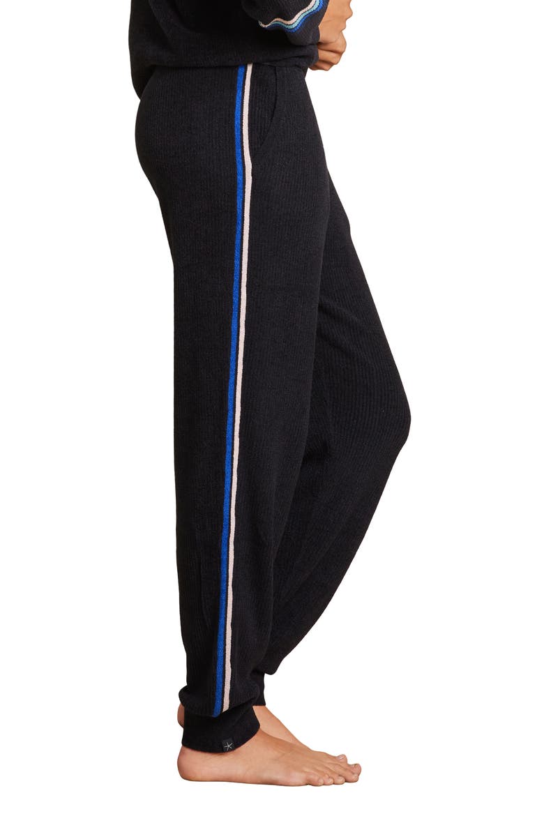 CozyChic® Ultra Lite® Contrast Stripe Joggers, Alternate, color, BLACK MULTI
