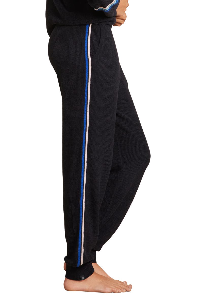 Barefoot Dreams<sup>®</sup> CozyChic<sup>®</sup> Ultra Lite<sup>®</sup> Contrast Stripe Joggers, Alternate, color, Black Multi