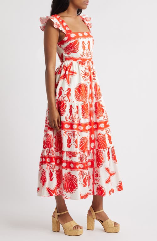 Moon River Ruffle Strap Maxi Dress