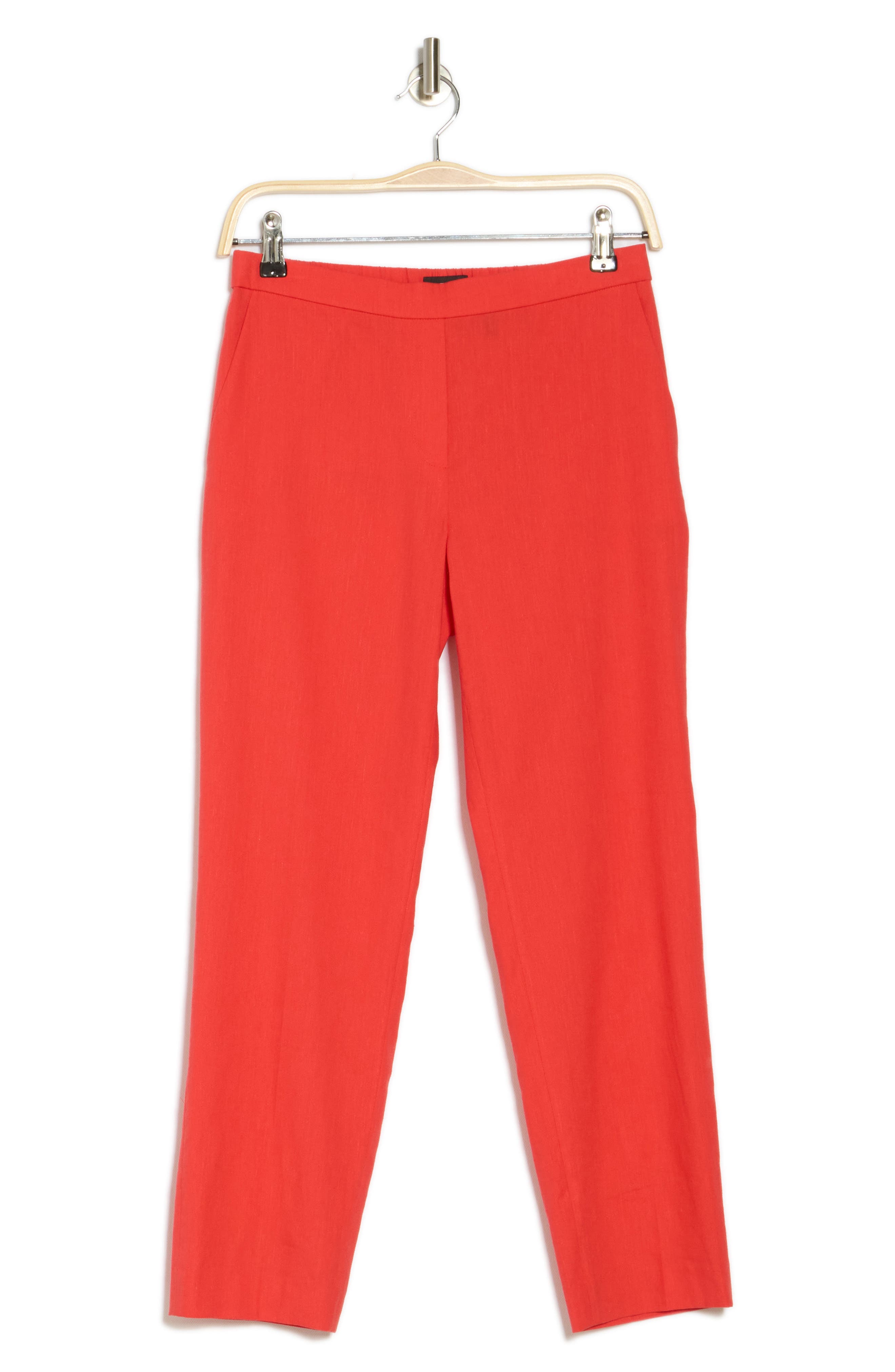 Treeca Linen Blend Crop Pull-On Pants
