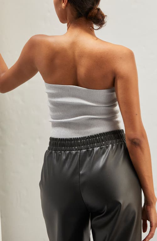 CRESCENT CRESCENT LUREX RIB CORSET TOP 