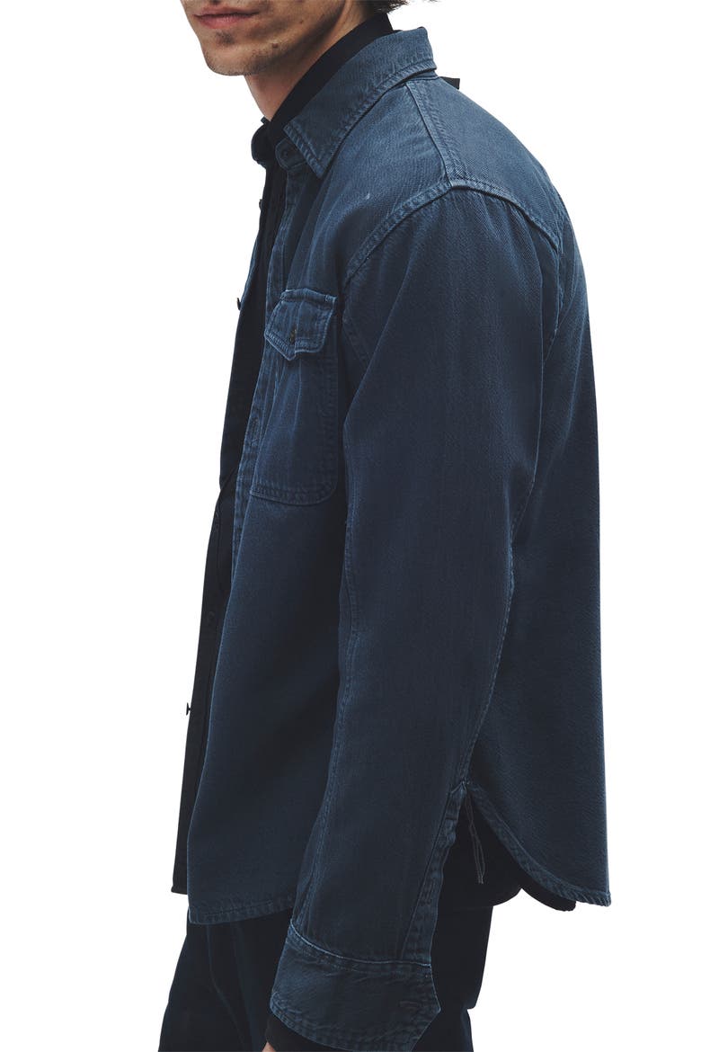 Jack Engineered Denim Button-Up Shirt, Alternate, color, MINNA