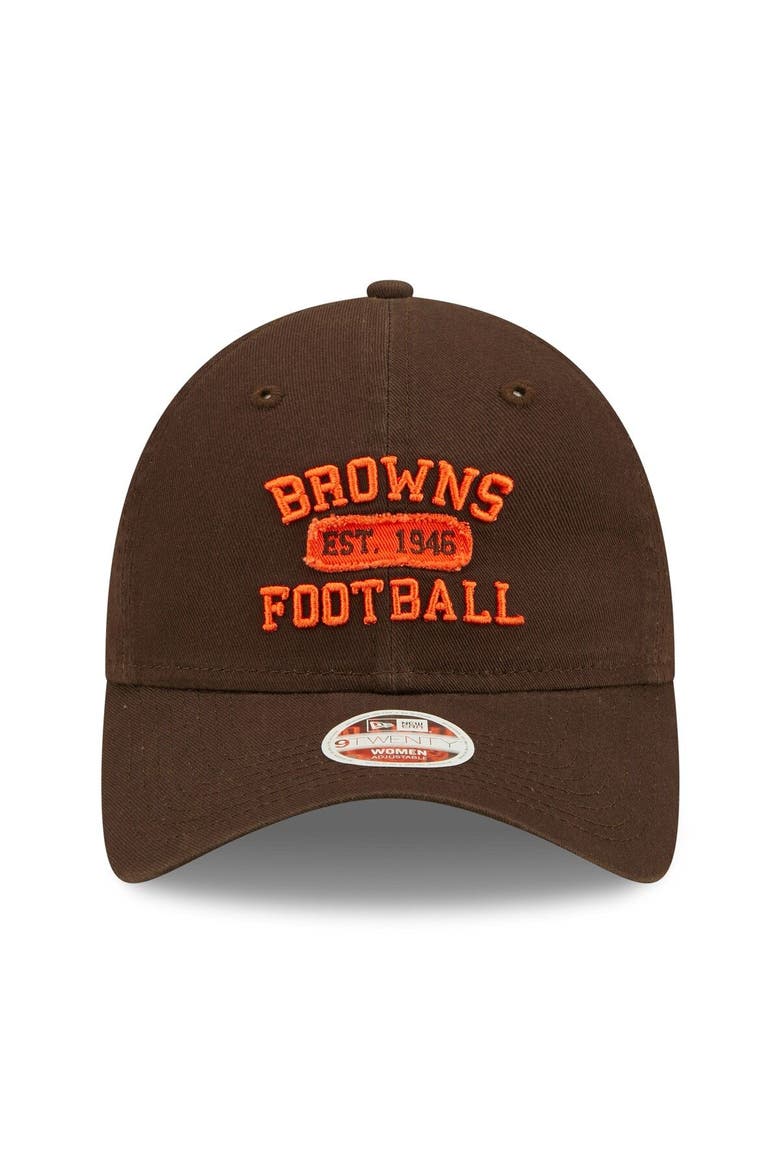 Women's New Era Brown Cleveland Browns Formed 9TWENTY Adjustable Hat, Alternate, color, Brown