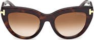 TOM FORD Icon 52mm Cat Eye Sunglasses