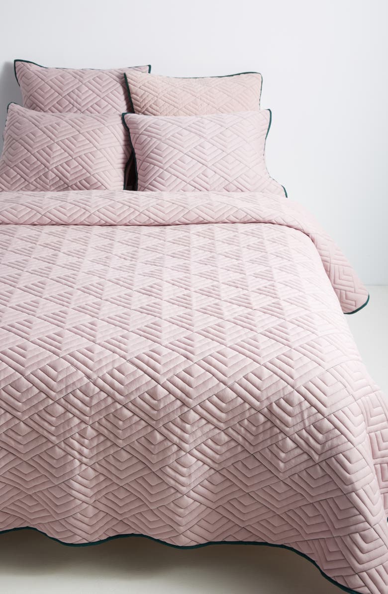 Anthropologie Home Anthropologie Texture Geo Quilt, Main, color,