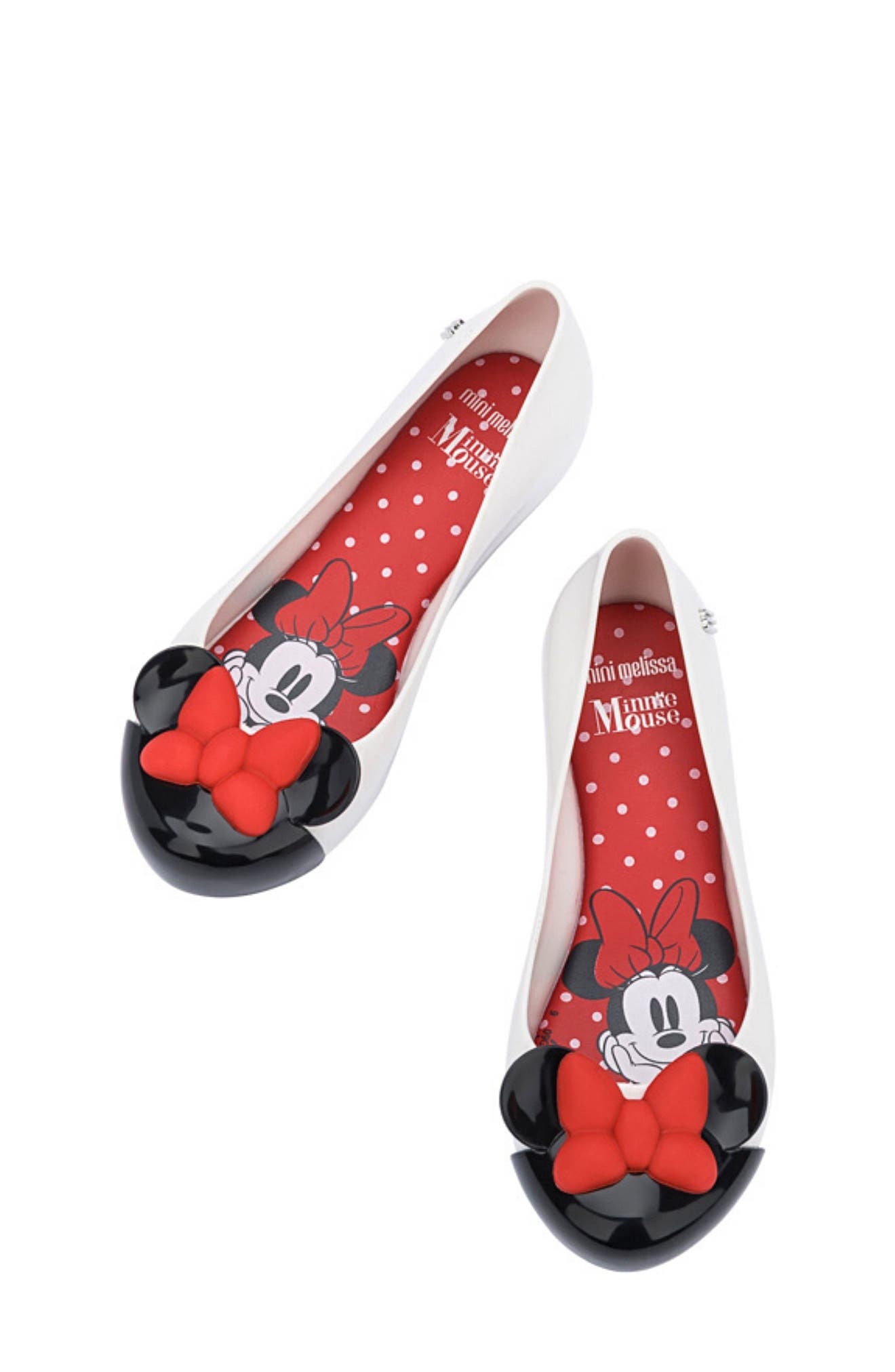Mini Melissa x Disney Minnie Mouse Ultragirl Ballet Flat, Alternate, color, 