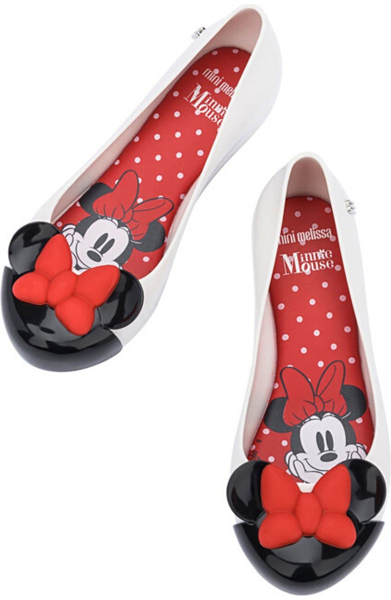 Mini Melissa x Disney Minnie Mouse Ultragirl Ballet Flat, Alternate, color,