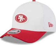 New Era Men's New Era White/Scarlet San Francisco 49ers 2025 NFL Training Camp A-Frame 9FORTY Adjustable Hat
