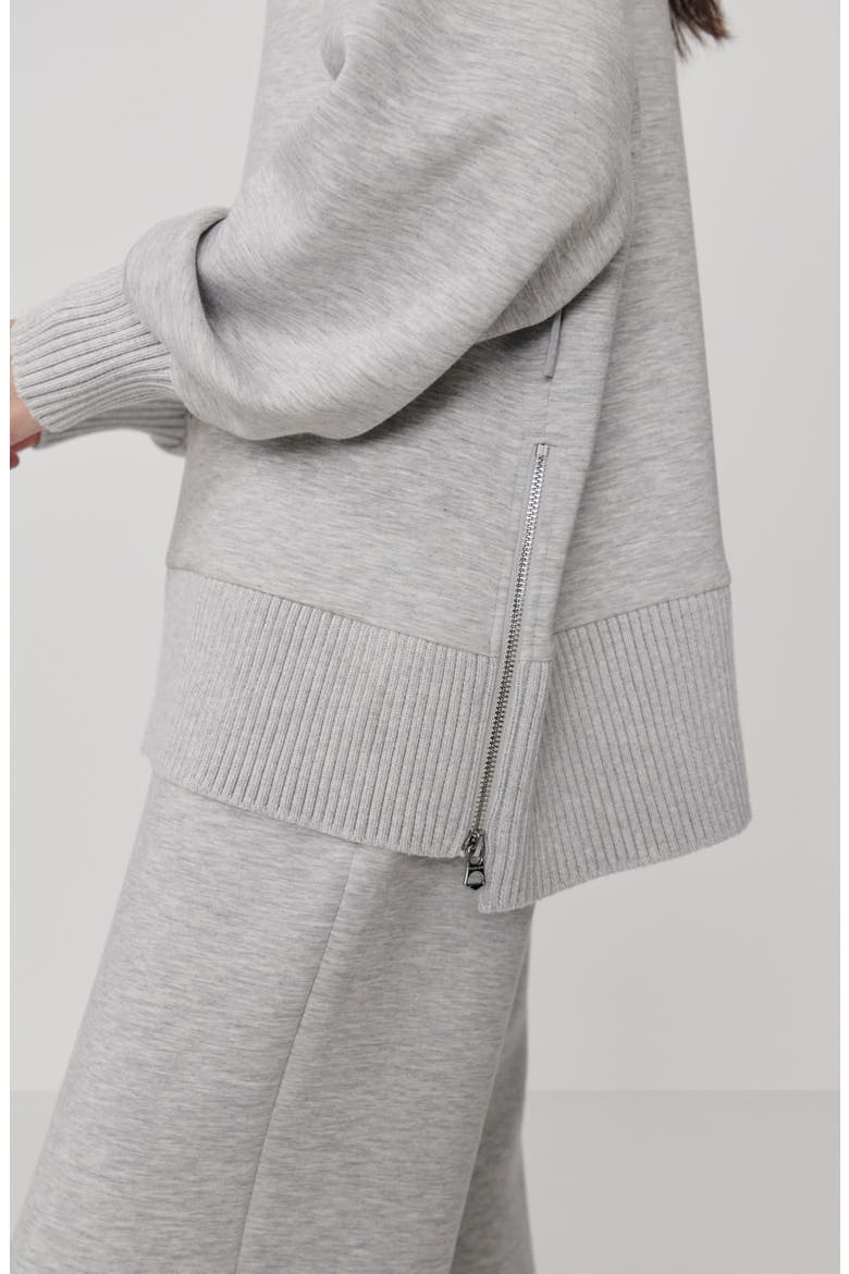 Barker Turtleneck Sweatshirt, Alternate, color, LIGHT GREY MARL