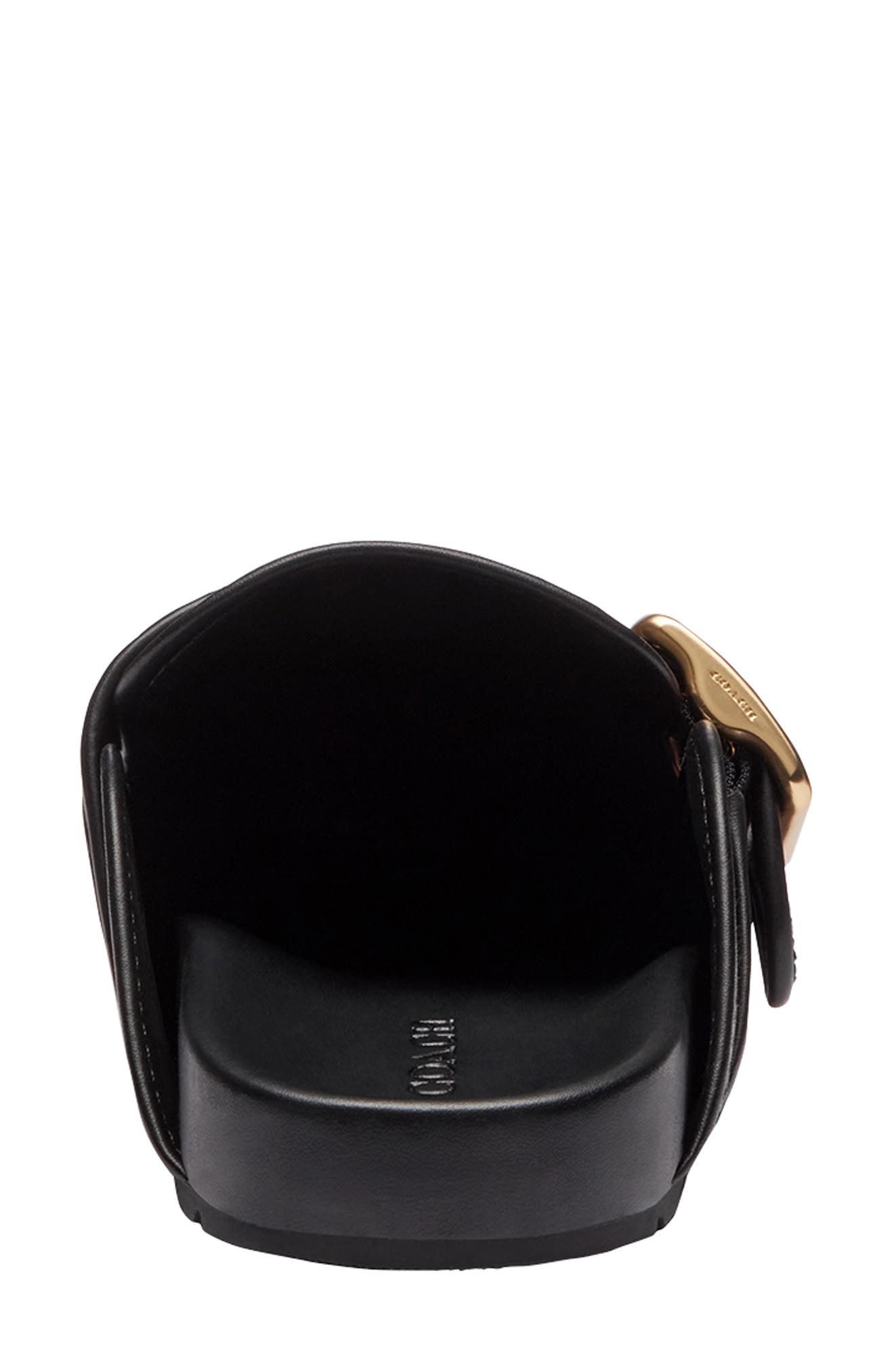 COACH Archival Signature Jacquard Buckle Clog, Alternate, color, Smoke/ Coal/ Black