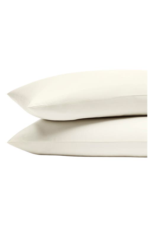 Boll & Branch Set Of 2 Signature Hemmed Pillowcases In Cream