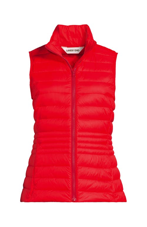 Lands' End Plus Size Wanderweight Packable Down Vest In Multi