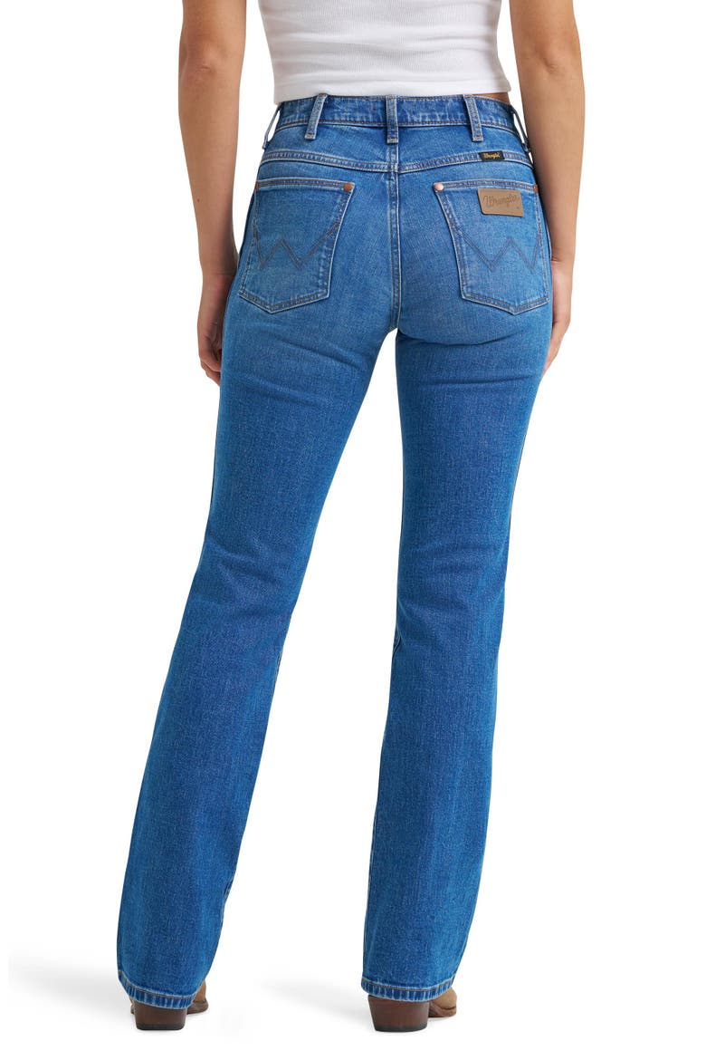 Wrancher Mid Rise Bootcut Jeans, Alternate, color, CAVIAR