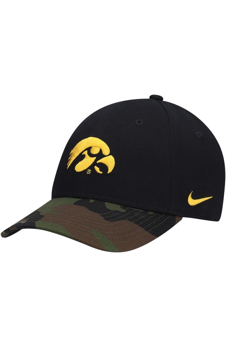 Nike Men's Nike Black/Camo Iowa Hawkeyes Military Appreciation Legacy91 Adjustable Hat, Alternate, color, 