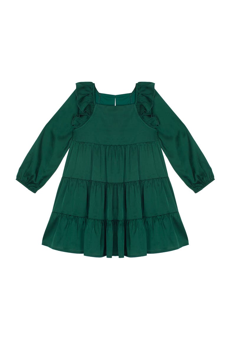 Isobella
Chloe Mistletoe Emerald Green Tiered Dress, Main, color,