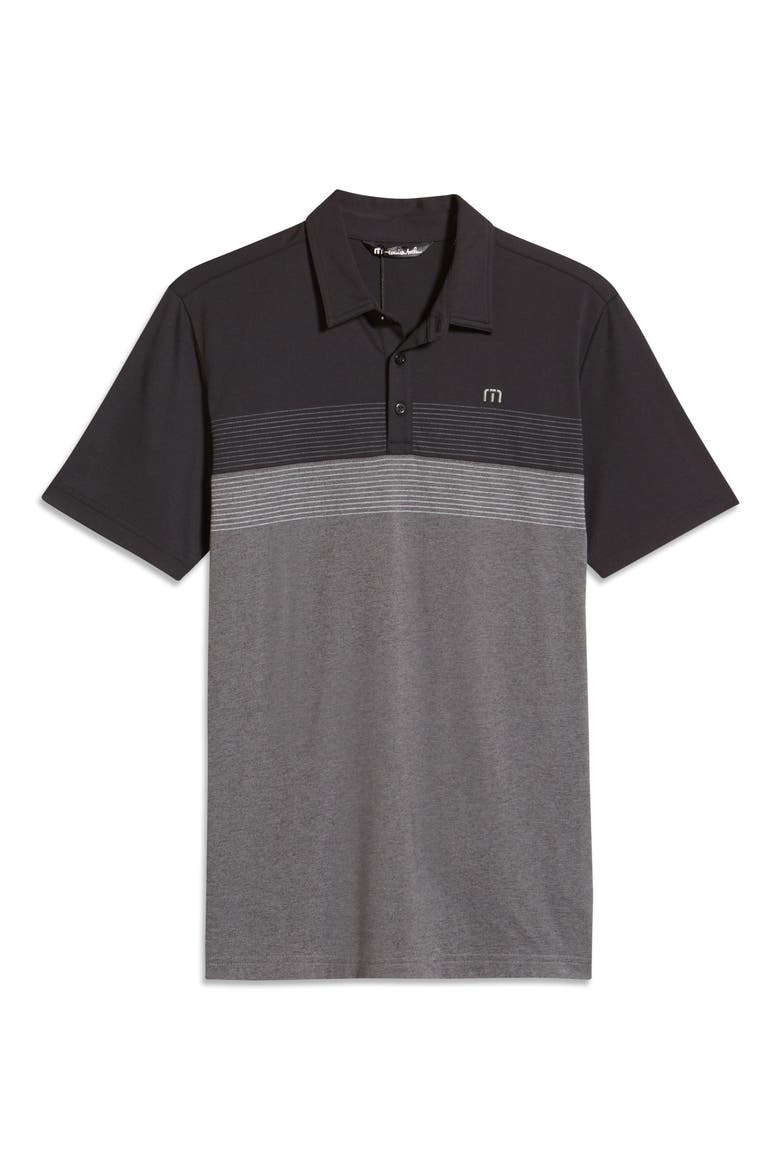 Best of Both Stripe Piqué Polo, Alternate, color, BLACK