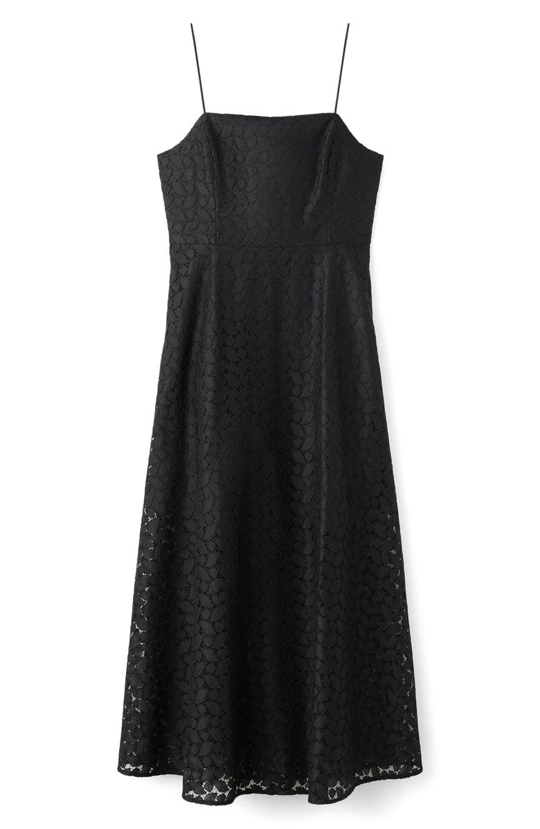MANGO Cutwork Embroidery Midi Dress, Alternate, color, 
