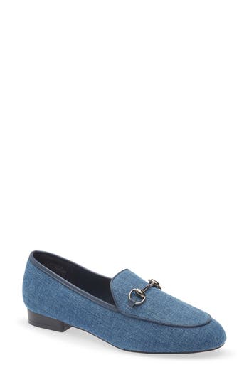 T Tahari Alhambra Bit Loafer In Blue Denim