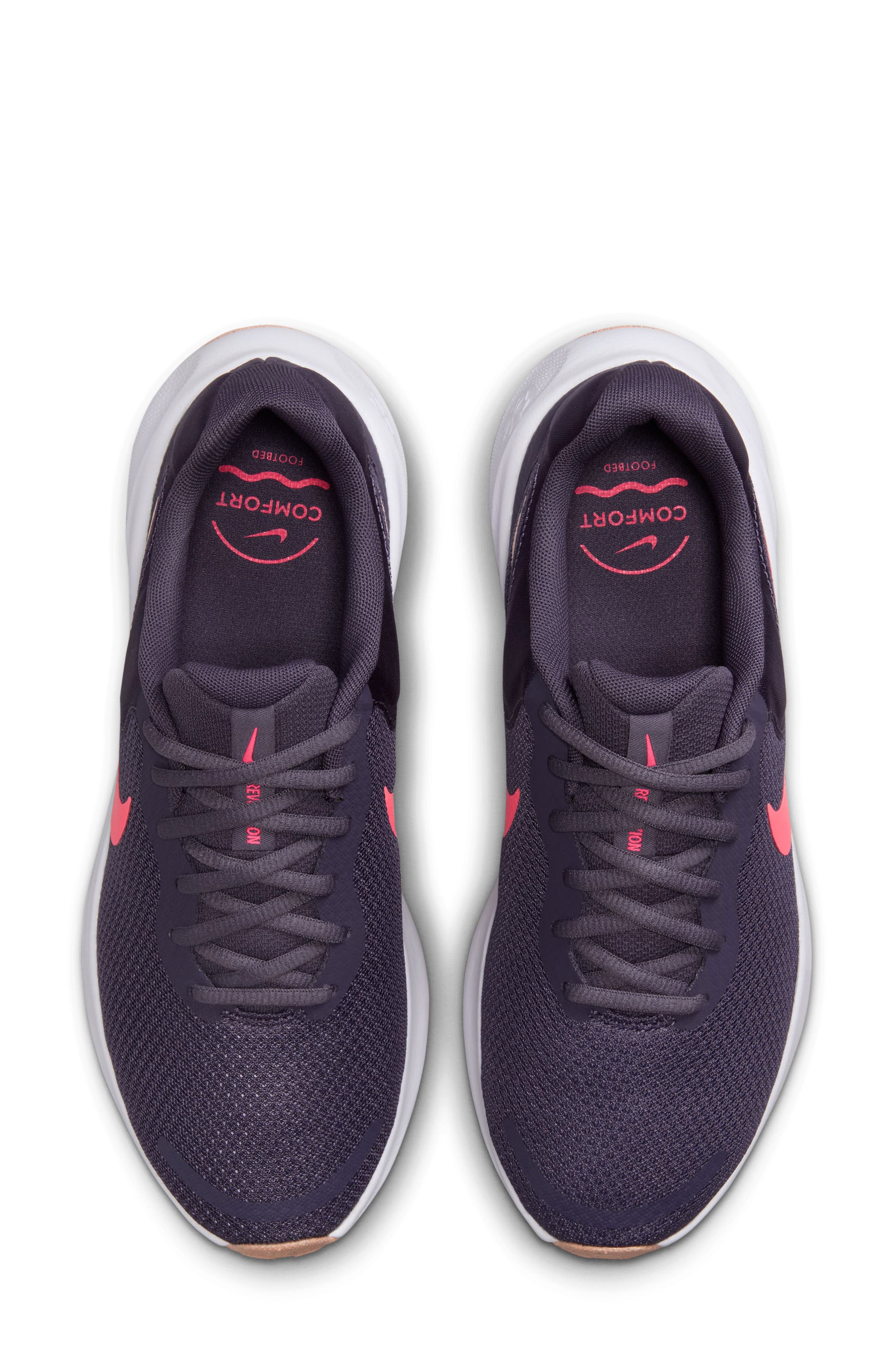 Nike Revolution 7 Running Shoe, Alternate, color, Raisin/ Crimson/ White