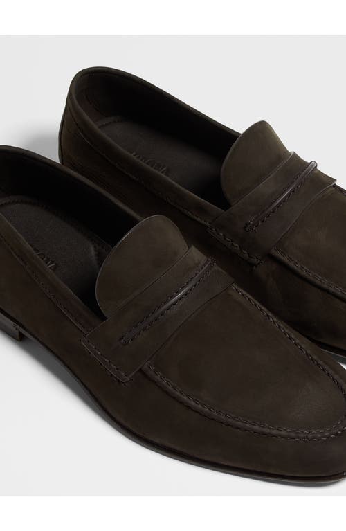 Zegna Suede Penny Loafer