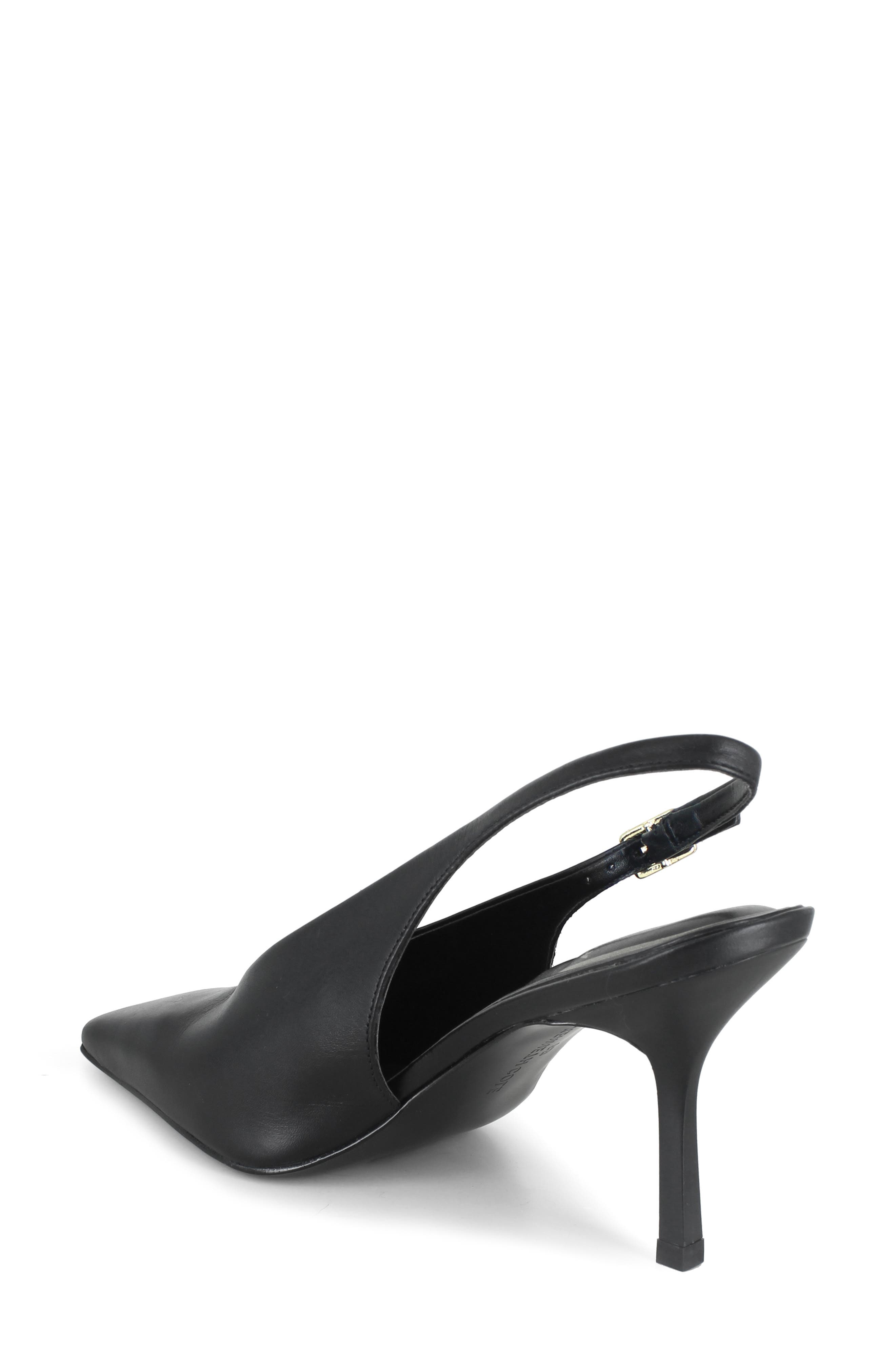 Kenneth Cole Aerial Slingback Pump, Alternate, color, Black Leather