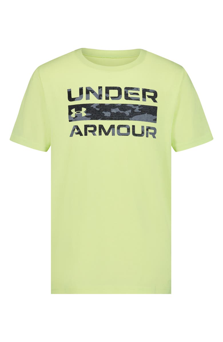 Under Armour Kids' Stacked Logo Graphic T-Shirt, Main, color, Fade Green