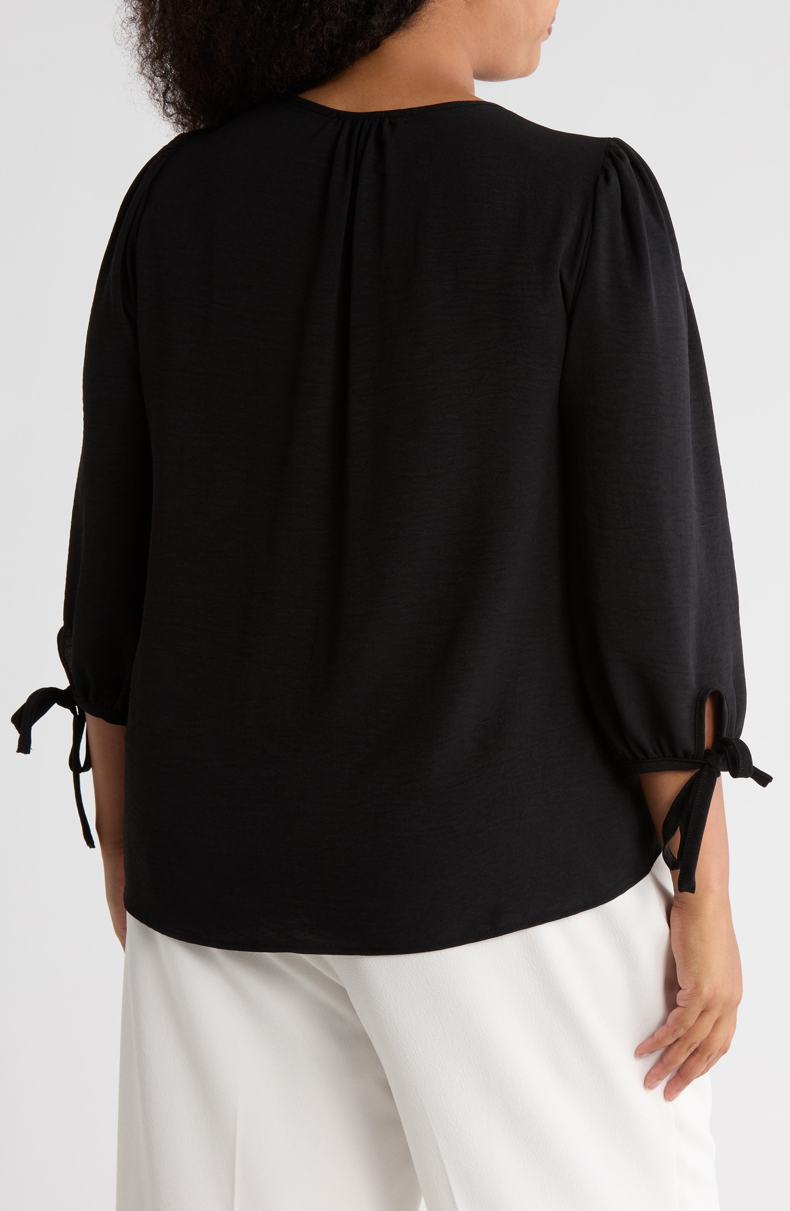 V-Neck Long Sleeve Top - image 2