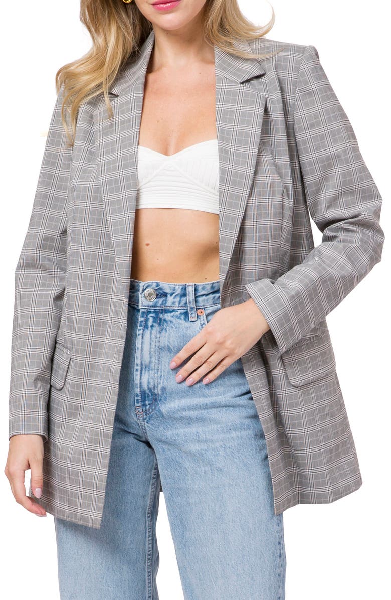 WAYF Betty Notched Lapel Blazer, Alternate, color,