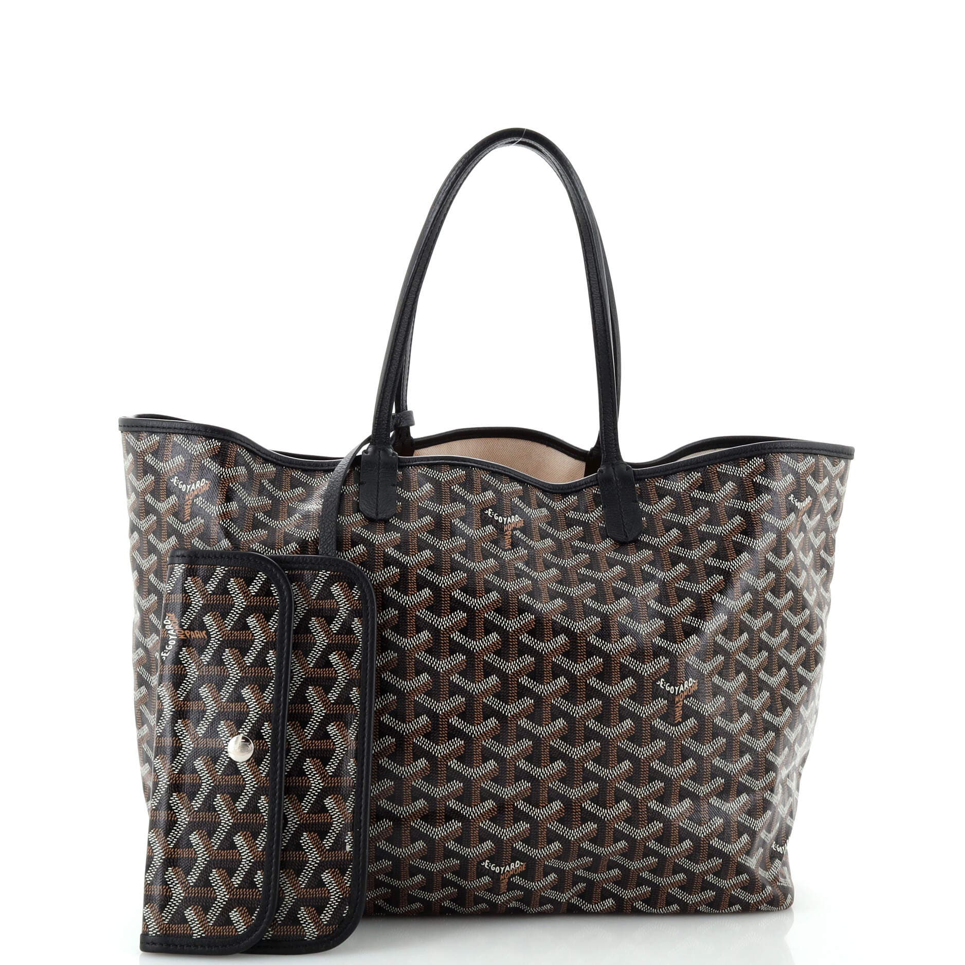 Pre-Owned Goyard Saint Louis Tote Coated Canvas PM, Alternate, color, 