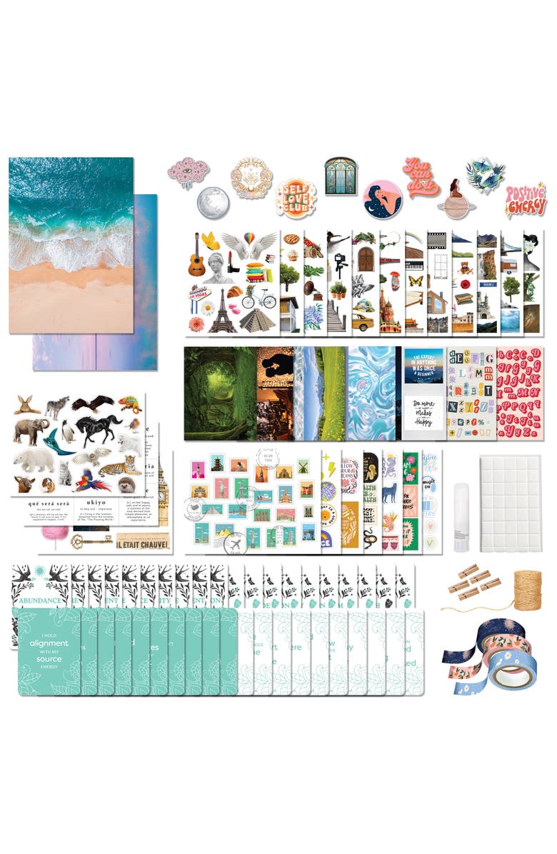 Elevate Complete Vision Board Kit, Collage Your Dreams,  Manifestation Set, Alternate, color, Multicolored