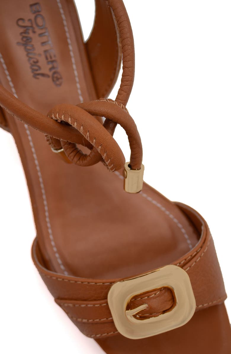 Bottero Ankle Tie Sandal, Alternate, color, Caramelo