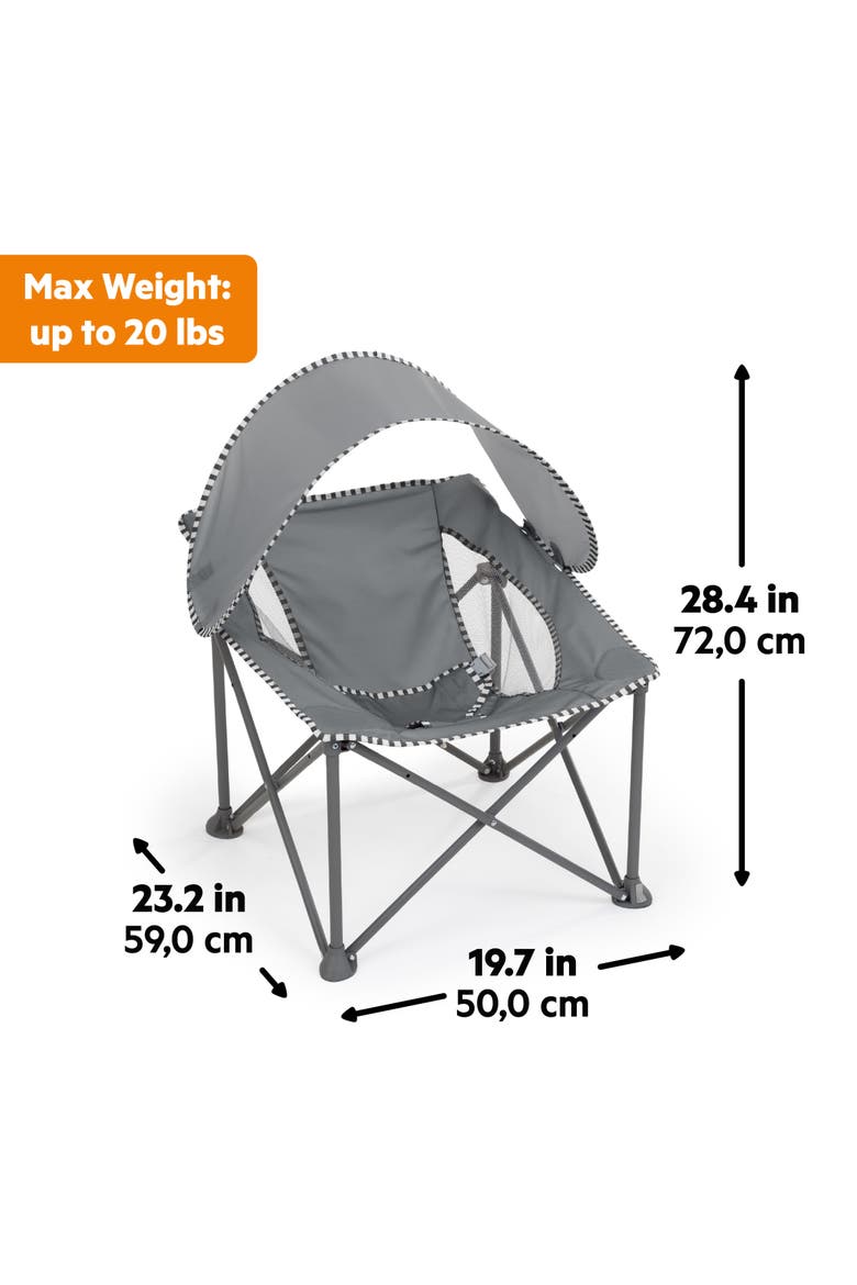 Pop 'N Chill Travel Seat, Alternate, color, GREY