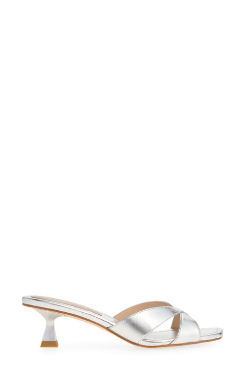 Stuart Weitzman Miami 50 Slide Sandal In Silver