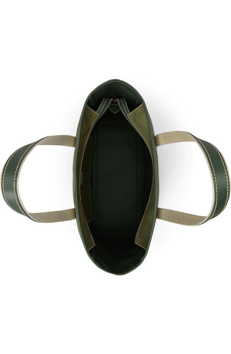 Polo Ralph Lauren Medium Canvas & Leather Tote, Alternate, color, Light Sage/ Olive