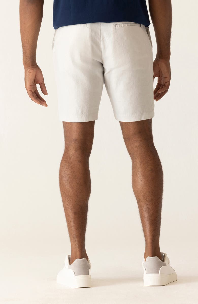 DEKE Oasis 8.5-Inch Linen Blend Bermuda Shorts, Alternate, color, Silver