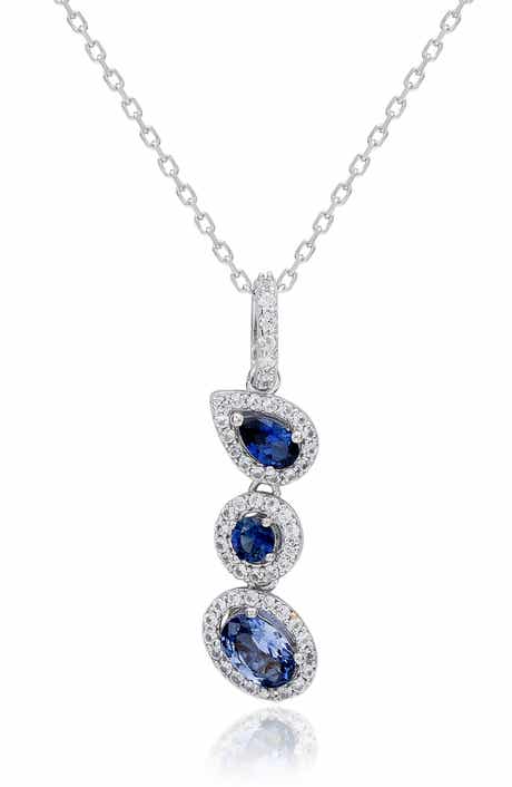 SUZY LEVIAN Sapphire Pendant Necklace