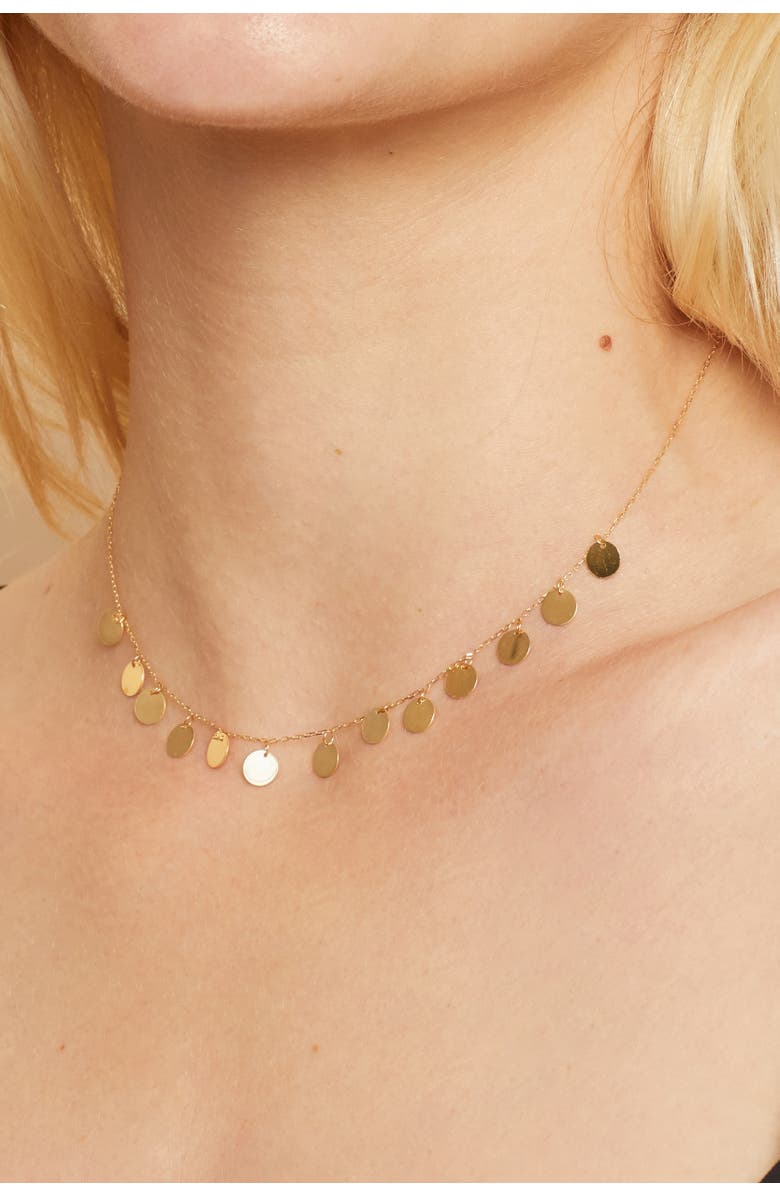 Oradina 14K Yellow Gold Manhattan Choker, Alternate, color, Yellow Gold