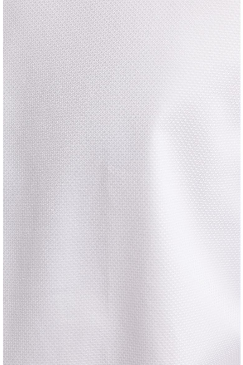 Premium Non-Iron Trim Fit Dress Shirt, Alternate, color, WHITE STAR TRIANGLE PAT