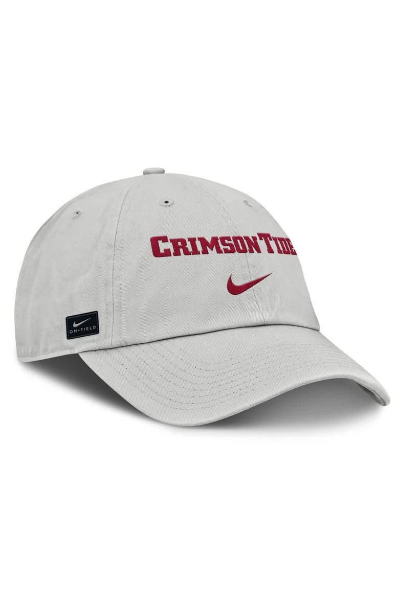 Nike Men's Nike Gray Alabama Crimson Tide 2025 On-Field Gameday Club Adjustable Hat, Alternate, color, 